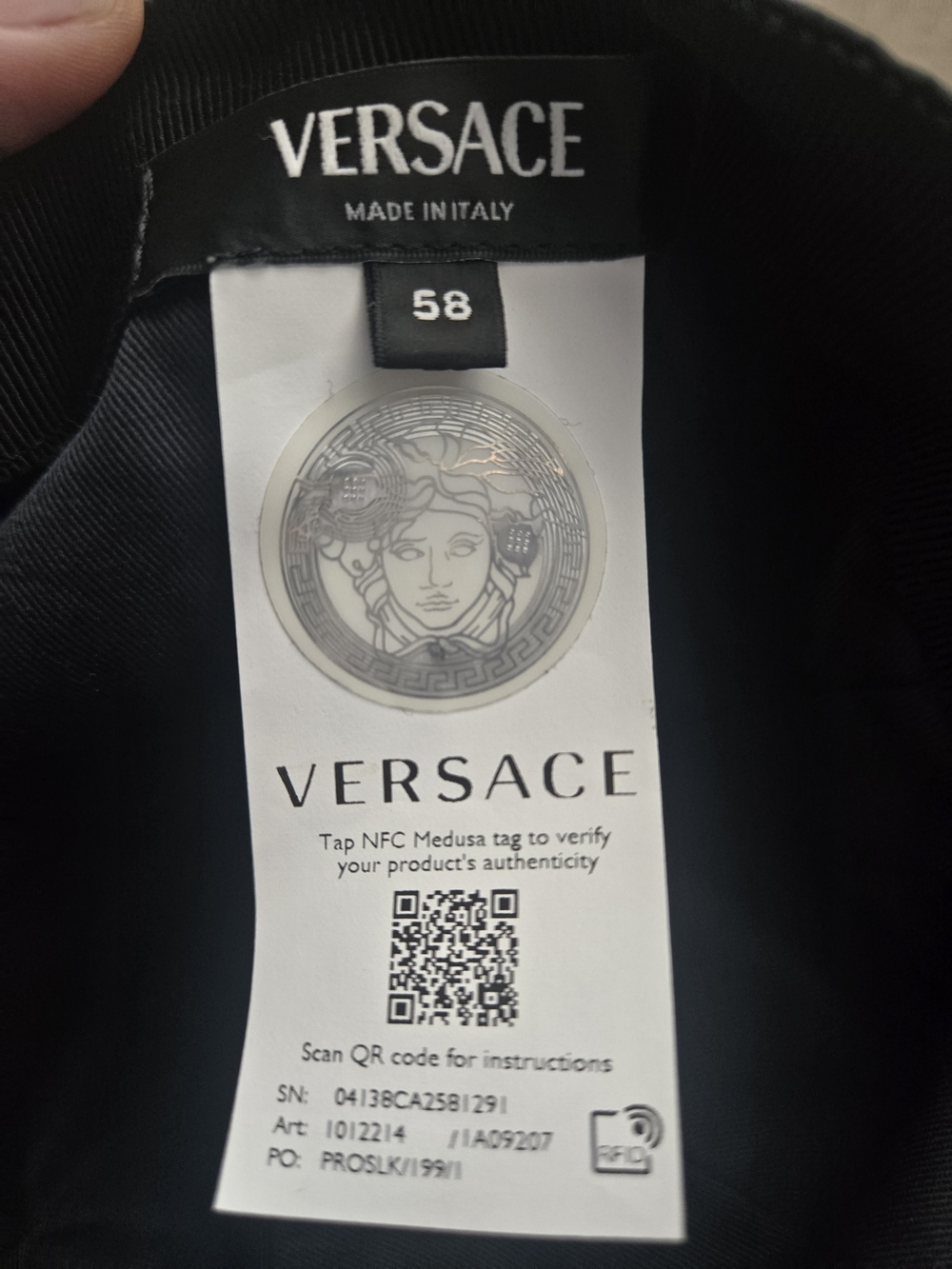 VERSACE EUC Multicolor Nylon Baseball Cap – Size 58 - Picture 3 of 14